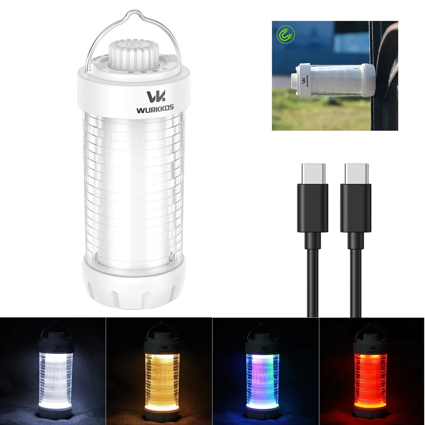 Wurkkos CL01 Rechargeable RGB LED Lantern Power Bank