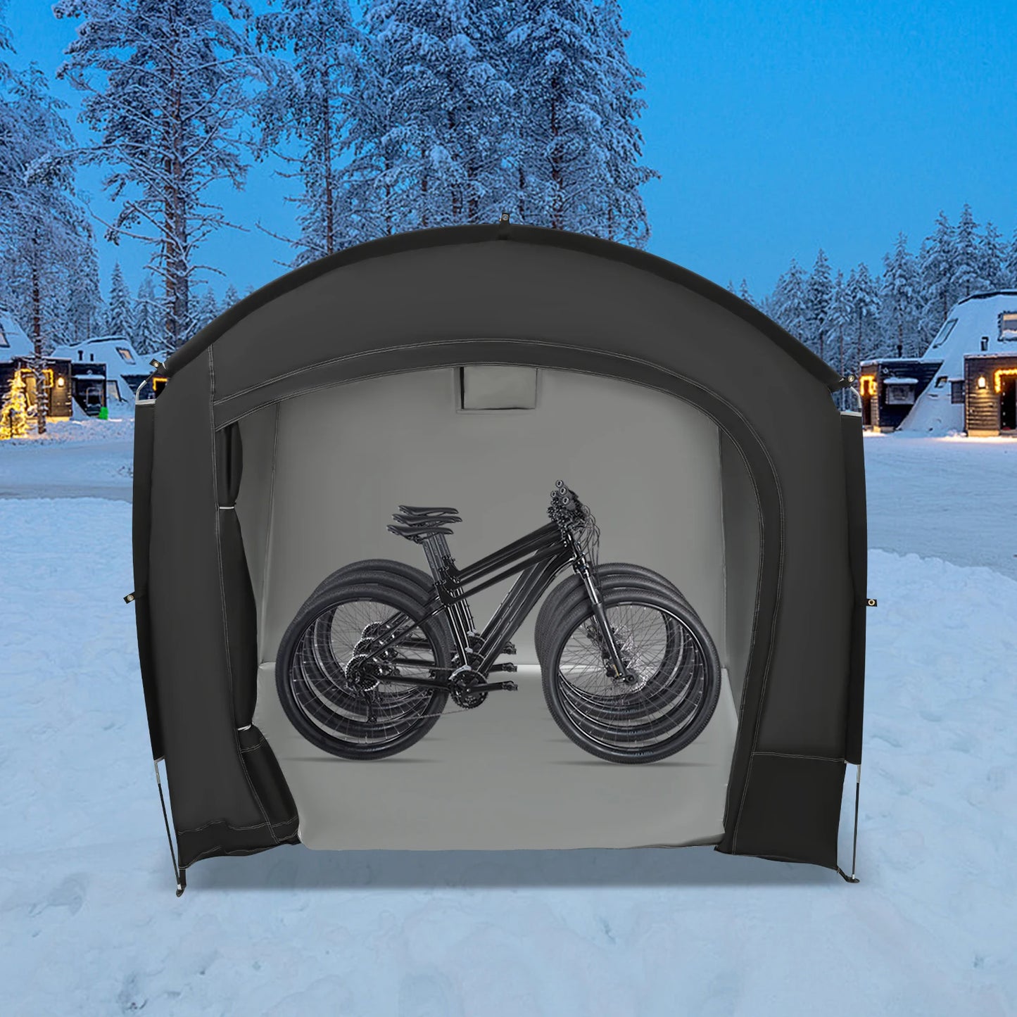 Portable Waterproof Bike Storage Shed For 1 To 4 Bikes