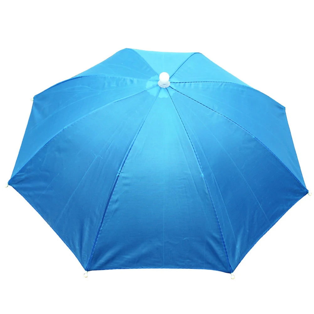 MOJOYCE Fishing Umbrella Hat Foldable Sun Shade Waterproof