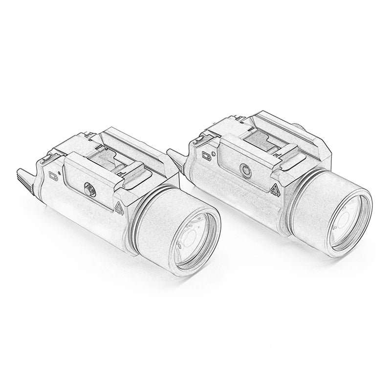 TR1 TR7 TR8 Outdoor Weapon Light 1000Lumen LED 20mm Rail