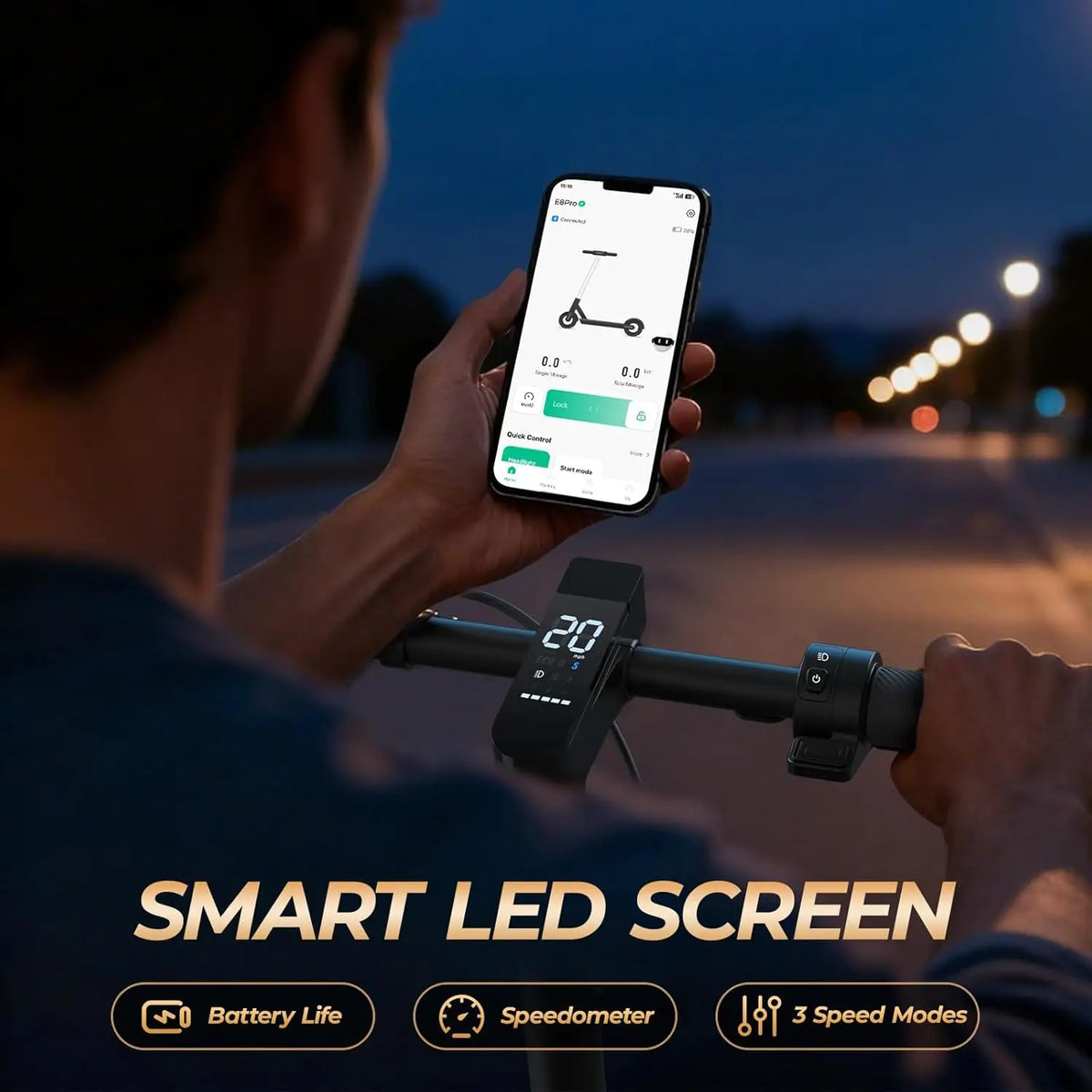 HeroPick 500W Foldable Electric Scooter For Adult Commuters