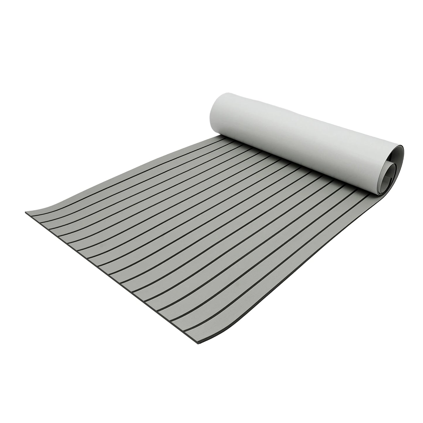 Self-Adhesive Boat Deck Mat 94.5"x35.4" Waterproof EVA Foam with Anti-Slip Teak Look Easy to Cut for RV Floor Yacht Gym Marine