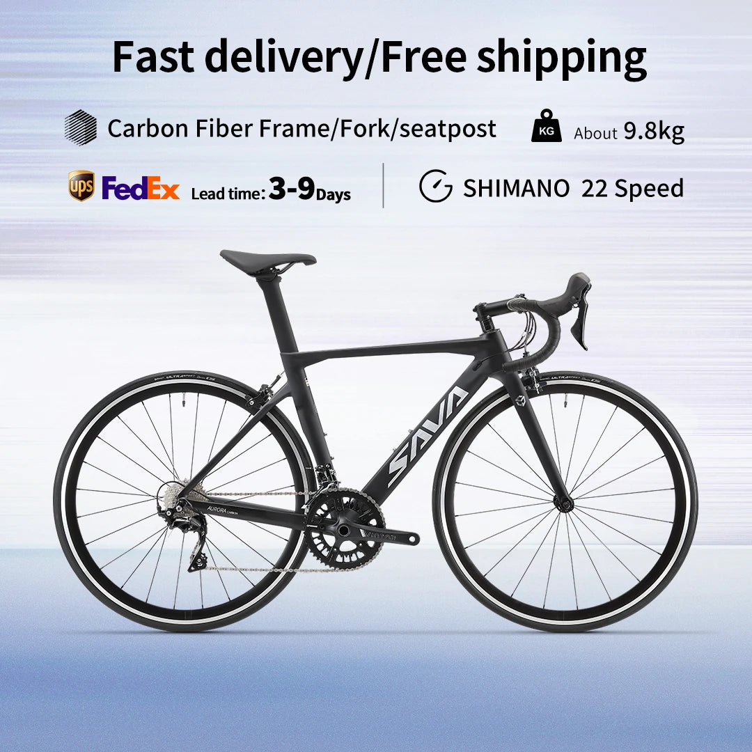 SAVA R09 Carbon Fiber Road Bike Shimano 22 Speed Groups
