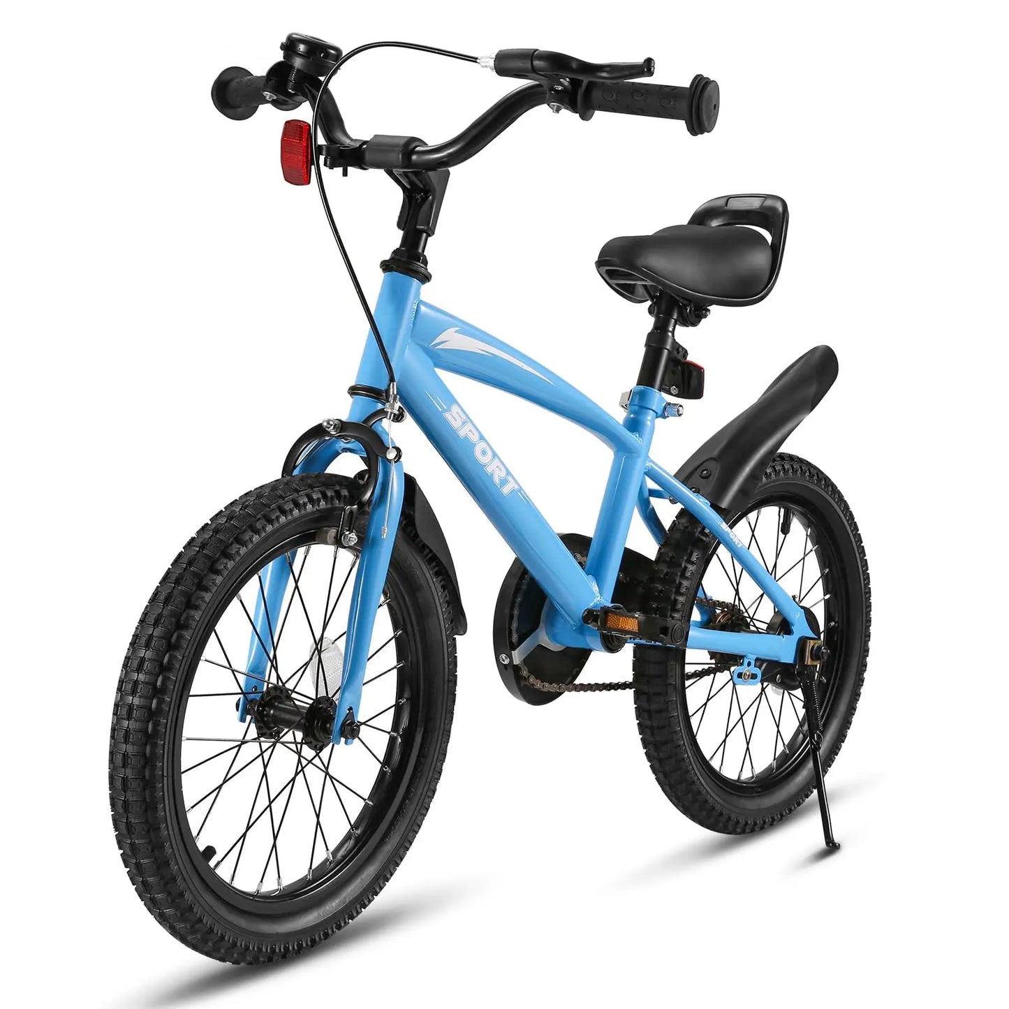 Kids Bike With Training Wheels Dual Handbrakes And Kickstand
