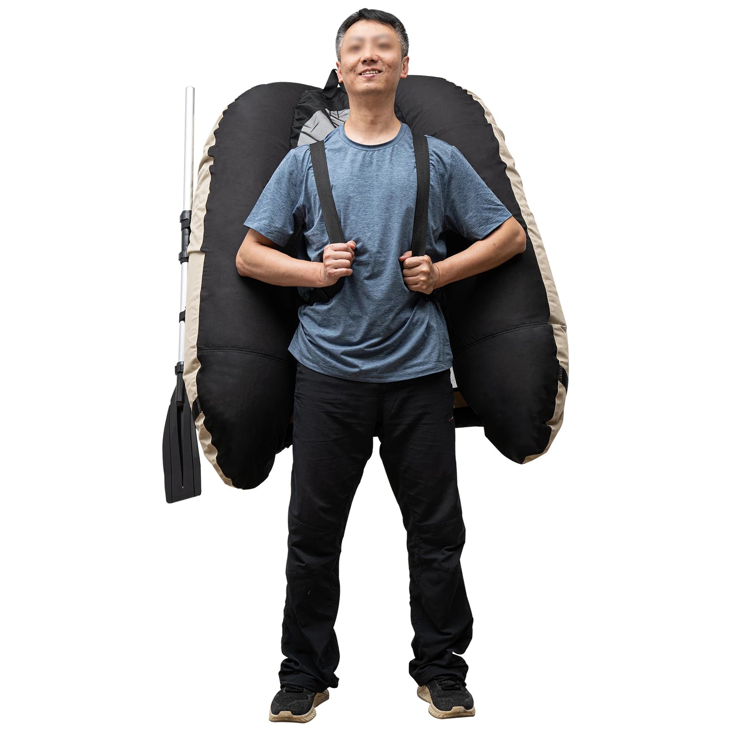 Inflatable Fishing Boat Portable Oxford Cloth Outdoor Use