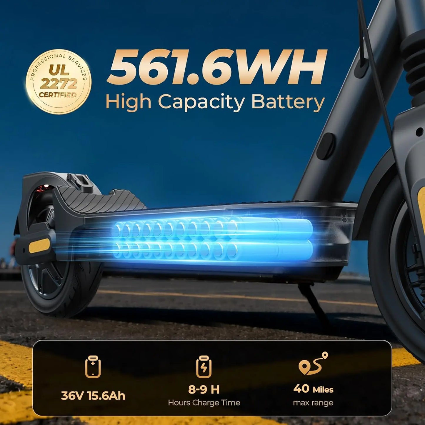 HeroPick Foldable Electric Scooter 500W 36V Long Range