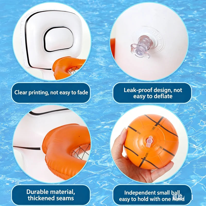 PVC Inflatable Basketball Hoop Pool Party Supplies Children's Fine Party Gifts Creative Parent-child Water Games Home Decoration