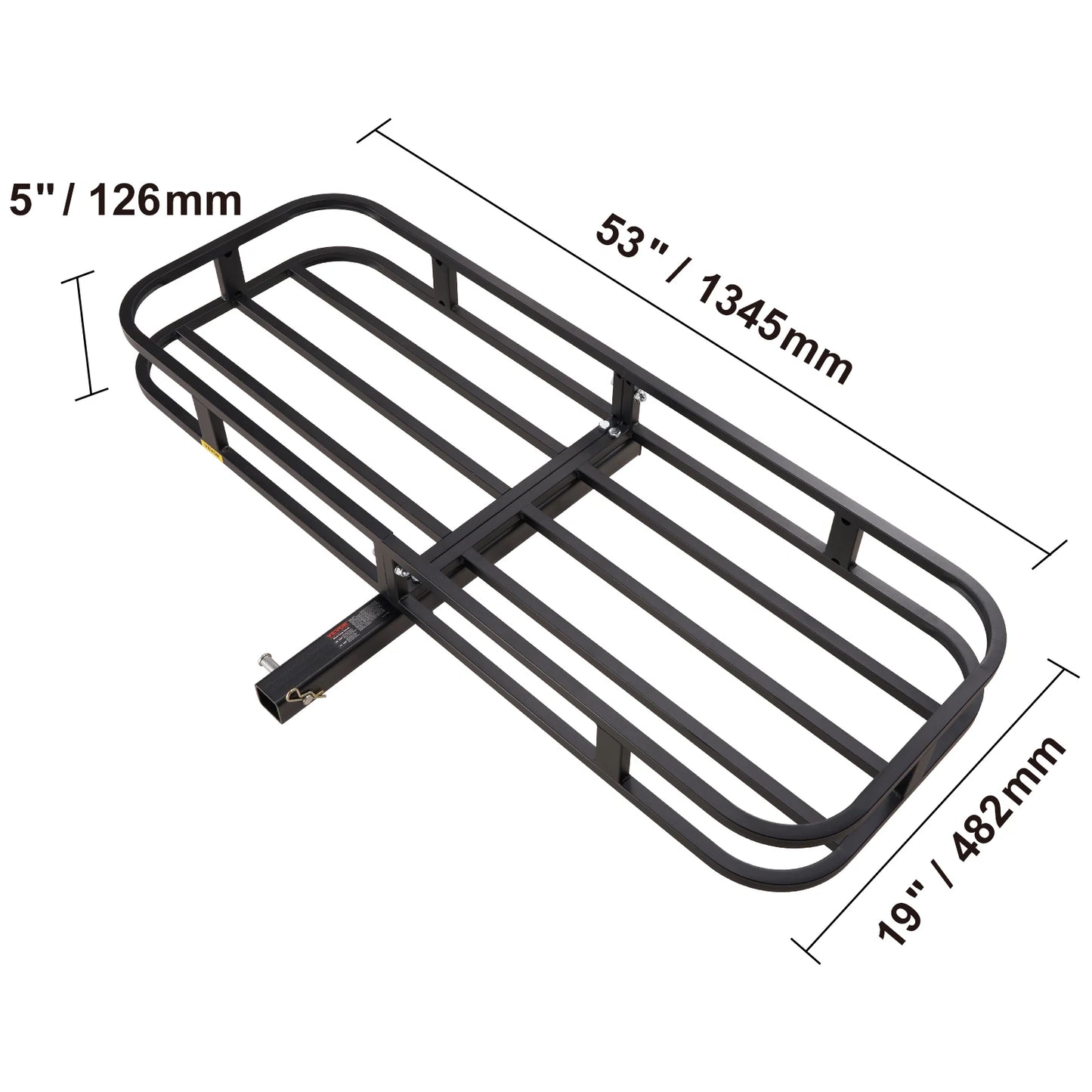 SucceBuy Aluminum Hitch Cargo Carrier Basket For Truck Camping