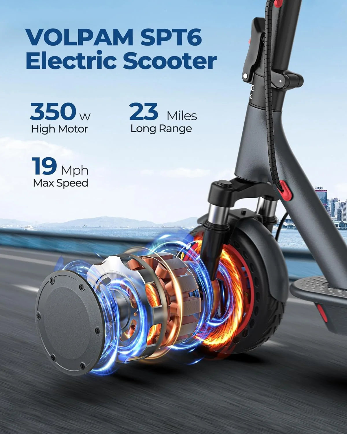 AOVOPRO AP07 Electric Scooter 19MPH App Control Foldable Long Range