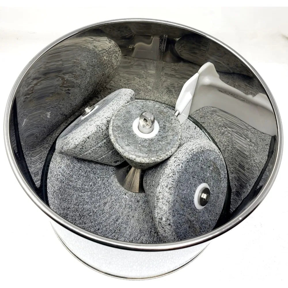 US Shipping 3 Stone Wet Grinder with Atta Kneader and Coconut Scraper 2 Liter 110V for USA and Canada Pink