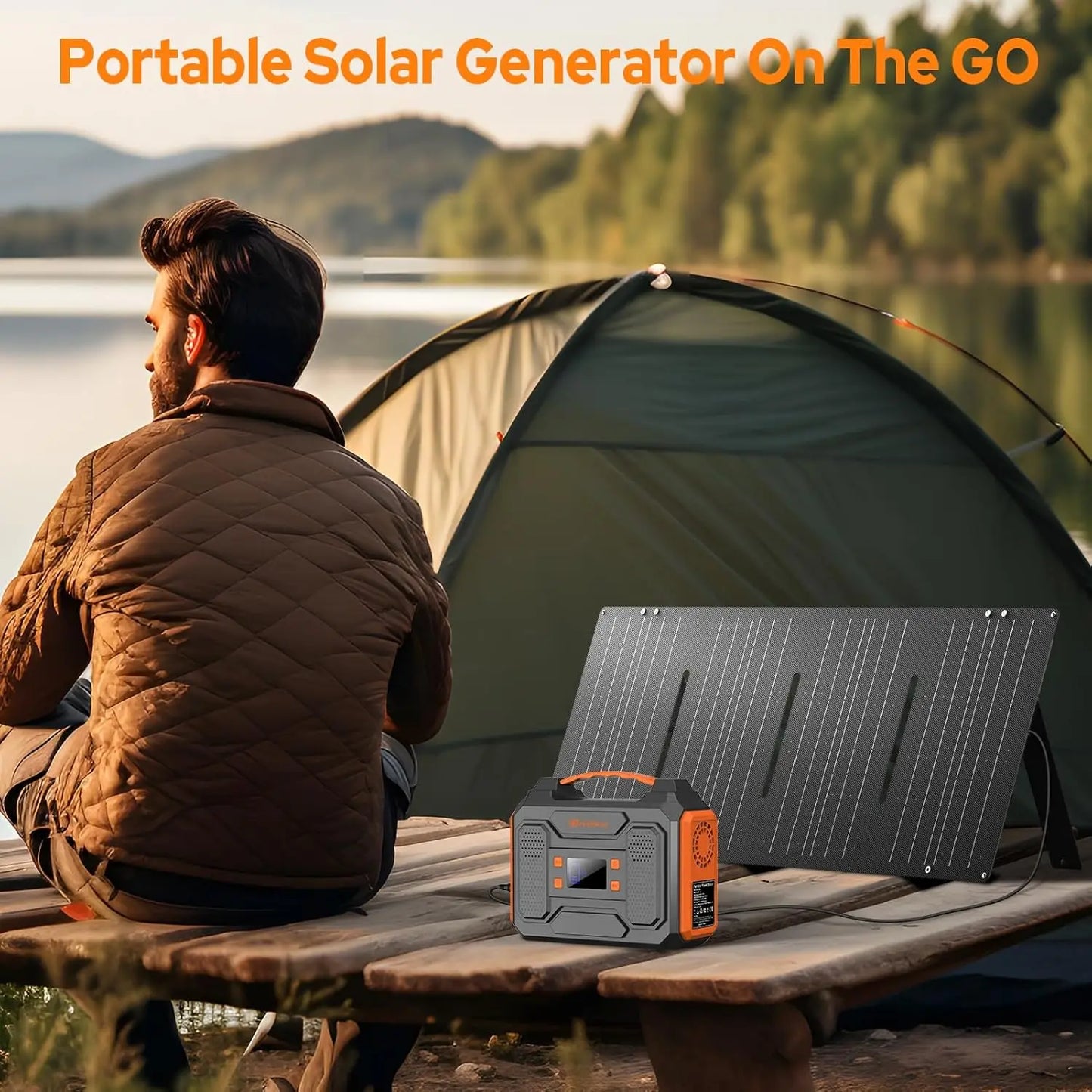 Portable Power Station 300W 280Wh Pure Sine USB Quick Charge