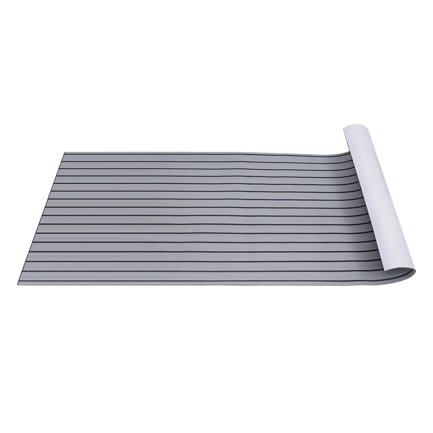 Self-Adhesive Boat Deck Mat 94.5"x35.4" Waterproof EVA Foam with Anti-Slip Teak Look Easy to Cut for RV Floor Yacht Gym Marine