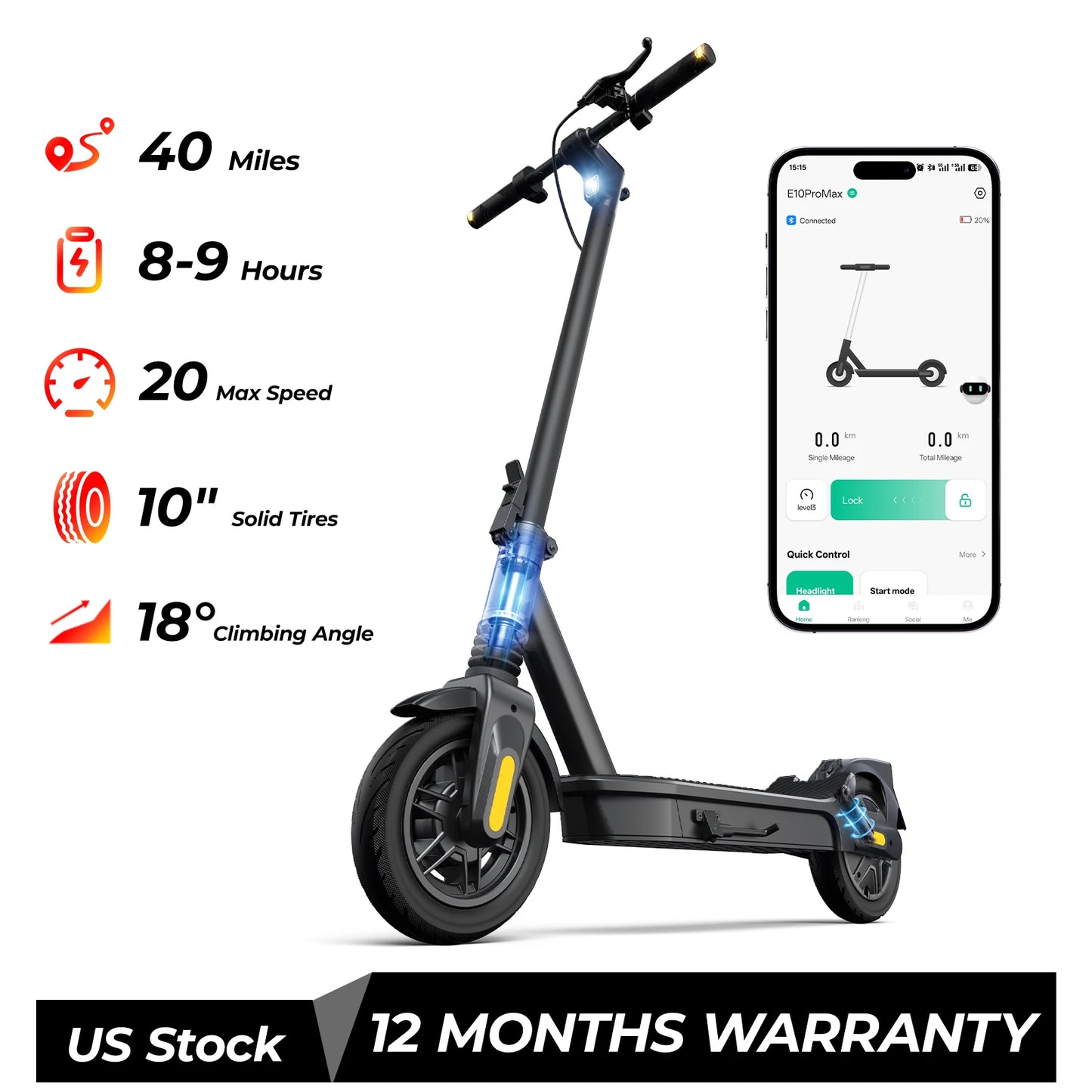 HeroPick 500W Foldable Electric Scooter For Adult Commuters