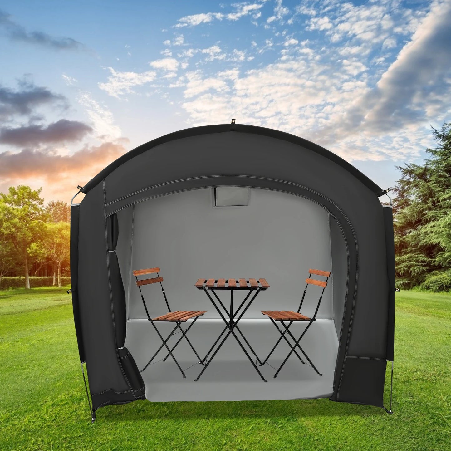 Portable Waterproof Bike Storage Shed For 1 To 4 Bikes