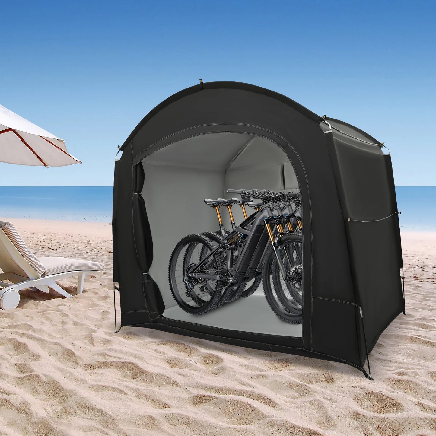 Portable Waterproof Bike Storage Shed For 1 To 4 Bikes
