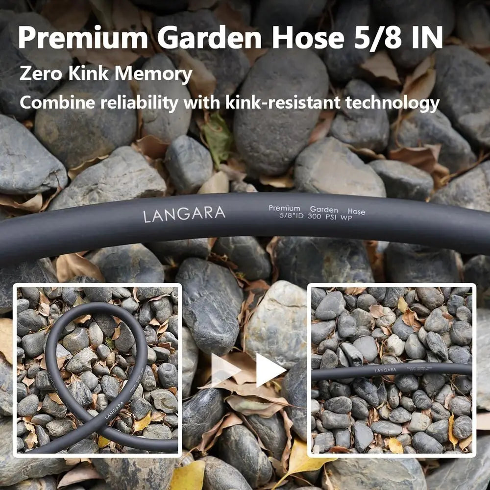 Heavy Duty Premium Garden Hose With Hybrid Rubber Swivel
