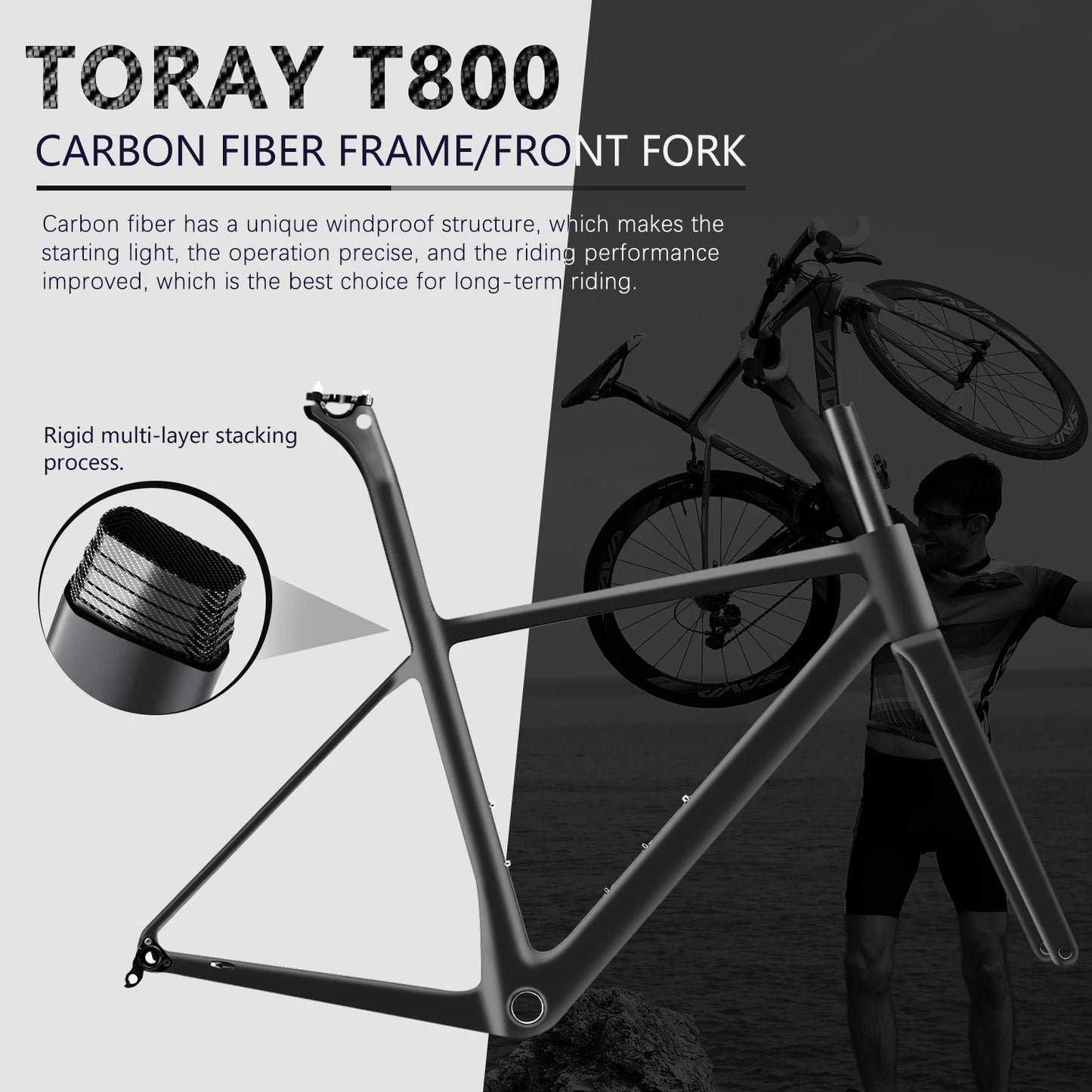SAVA R09 Carbon Fiber Road Bike Shimano 22 Speed Groups