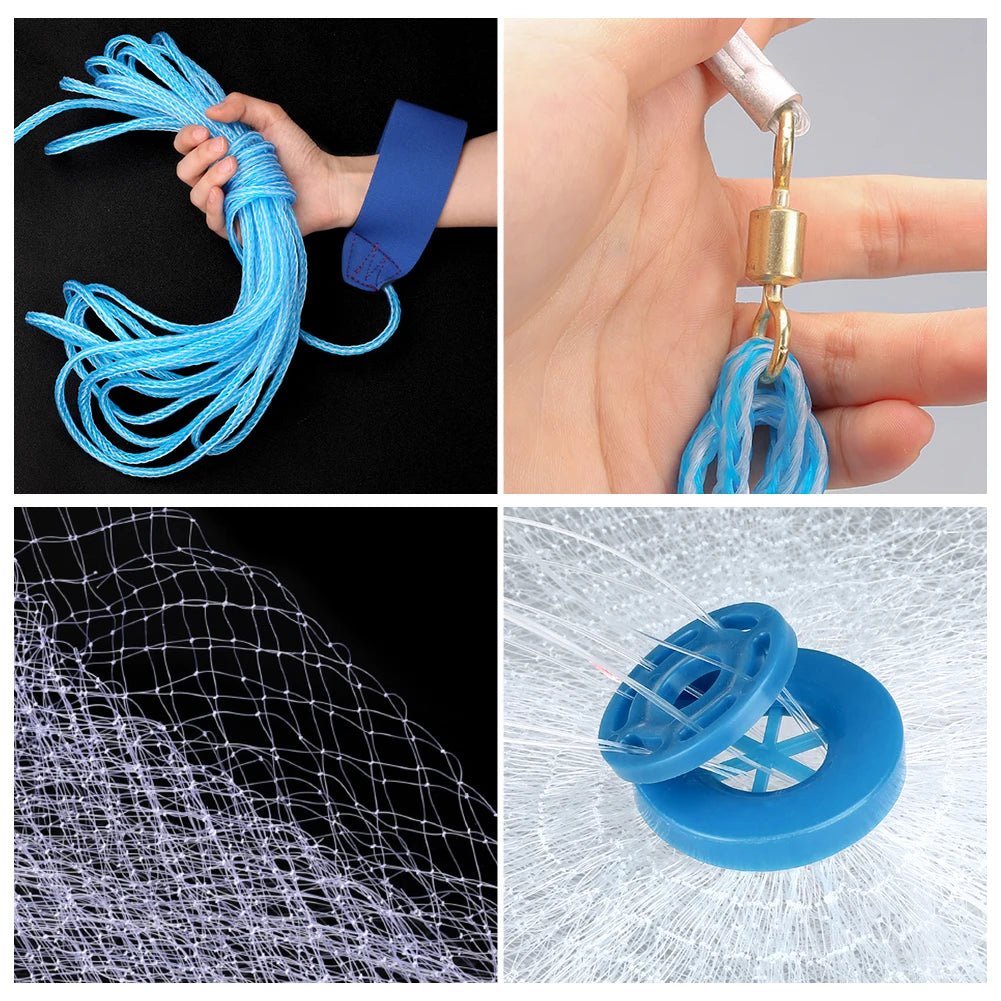 Cast Net Saltwater Bait Fishing Aluminum Sinker