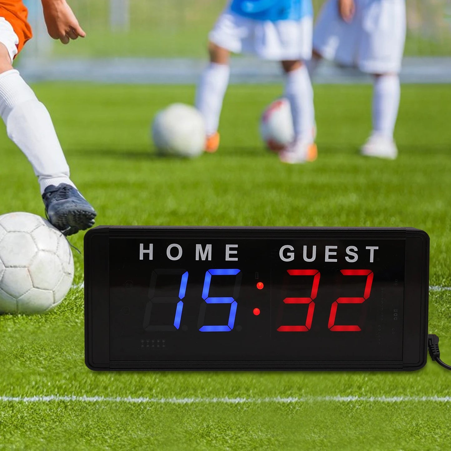 LED 4 Digit Scoreboard With Remote For Badminton, Volleyball