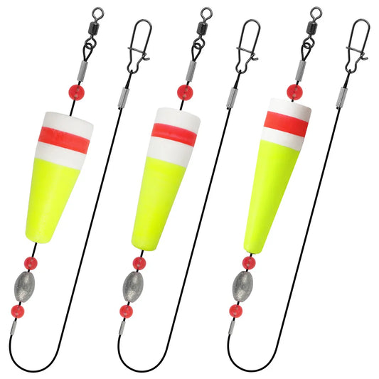 JSHANMEI Fishing Bobbers Popping Corks for Saltwater Float Rig