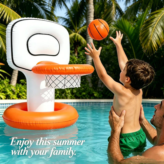 PVC Inflatable Basketball Hoop Pool Party Supplies Children's Fine Party Gifts Creative Parent-child Water Games Home Decoration