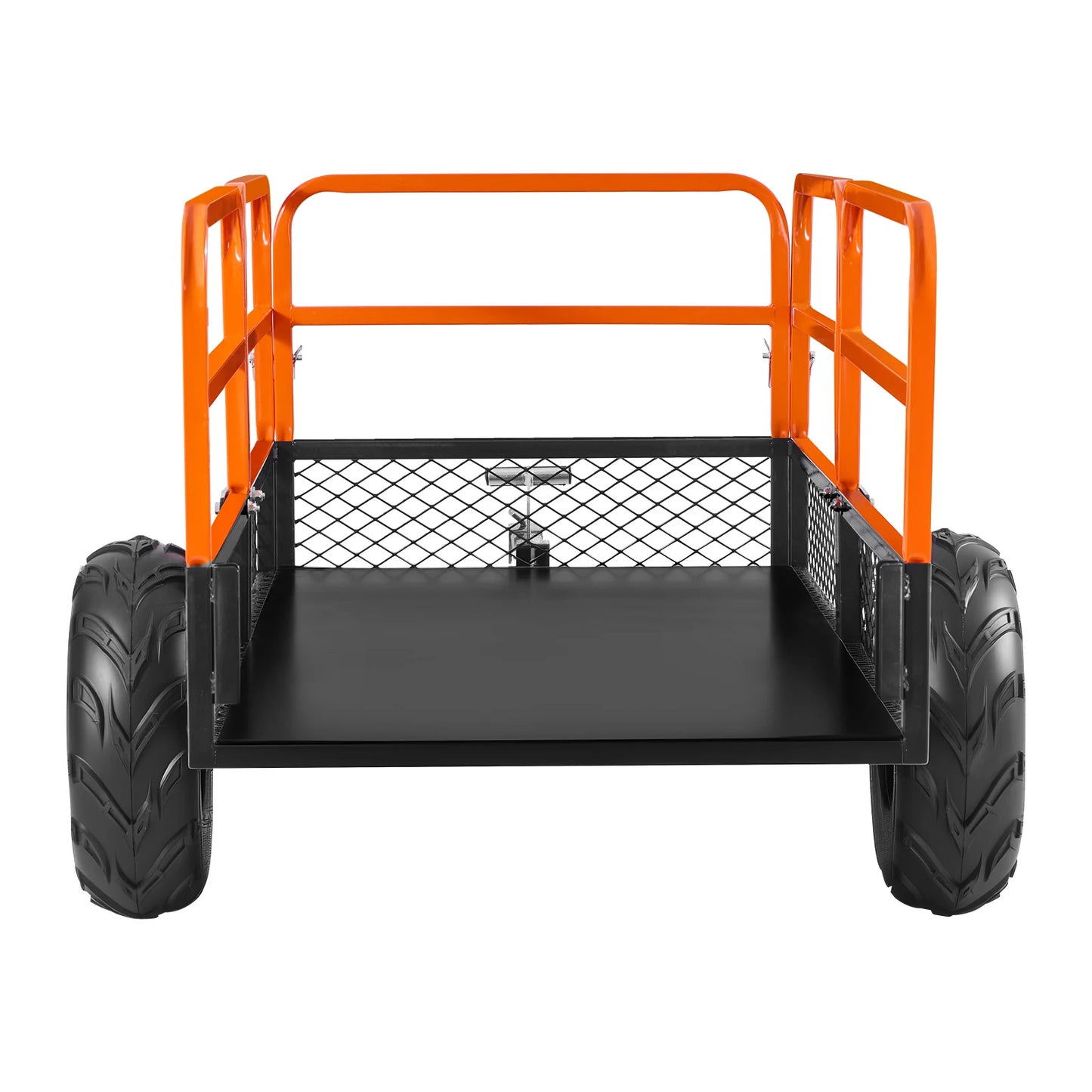 SucceBuy Garden Utility Trailer 22Cu.Ft.&1600lbs ATV UTV Trailer Tow Behind Steel Dump Removable Rear Panel Heavy Duty Trailers