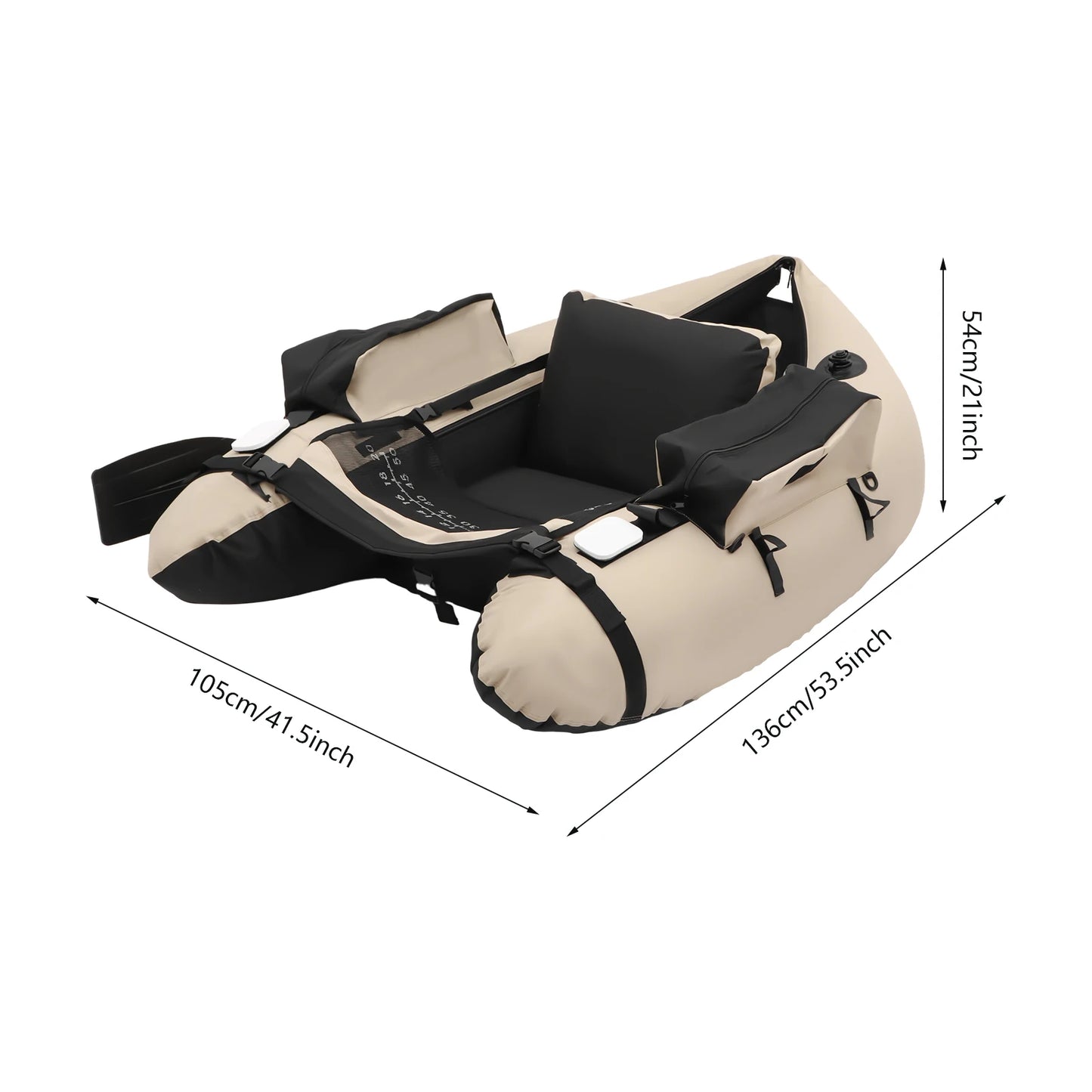 Inflatable Fishing Boat Portable Oxford Cloth Outdoor Use