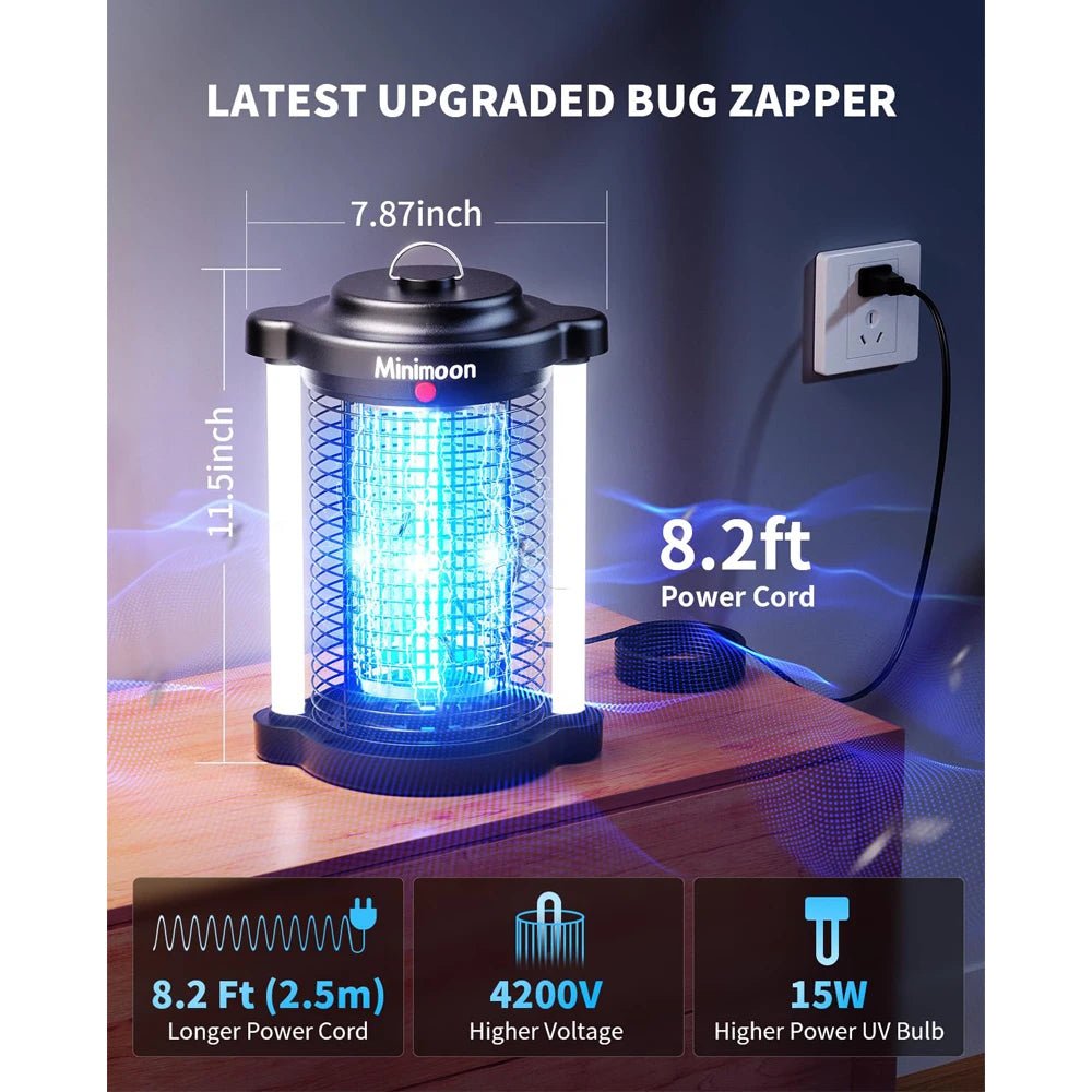 Minimoon Outdoor Mosquito Zapper Dual LED 4200V