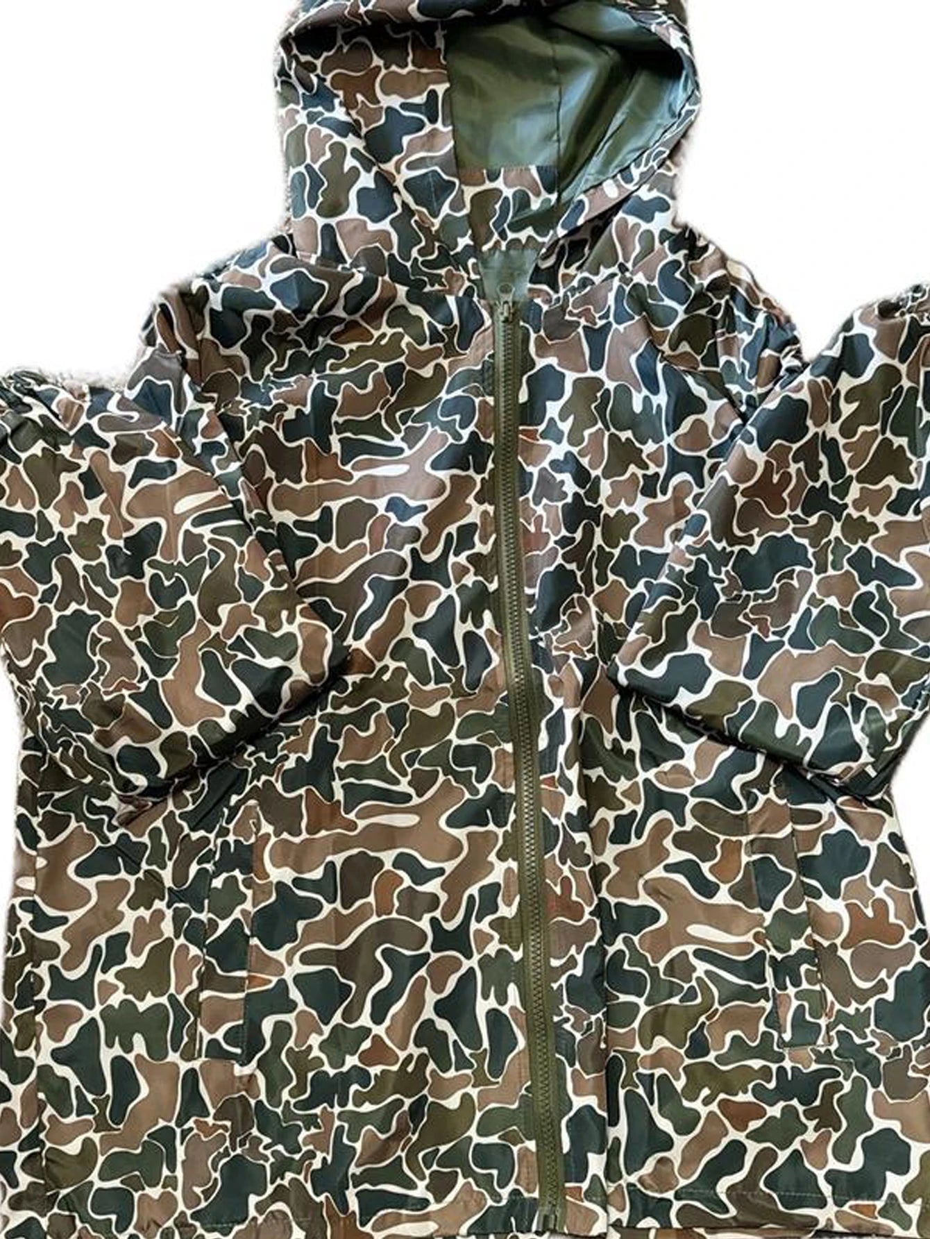 Camo Zip Up Hoodie Mens Full Zip Hooded Sweatshirt