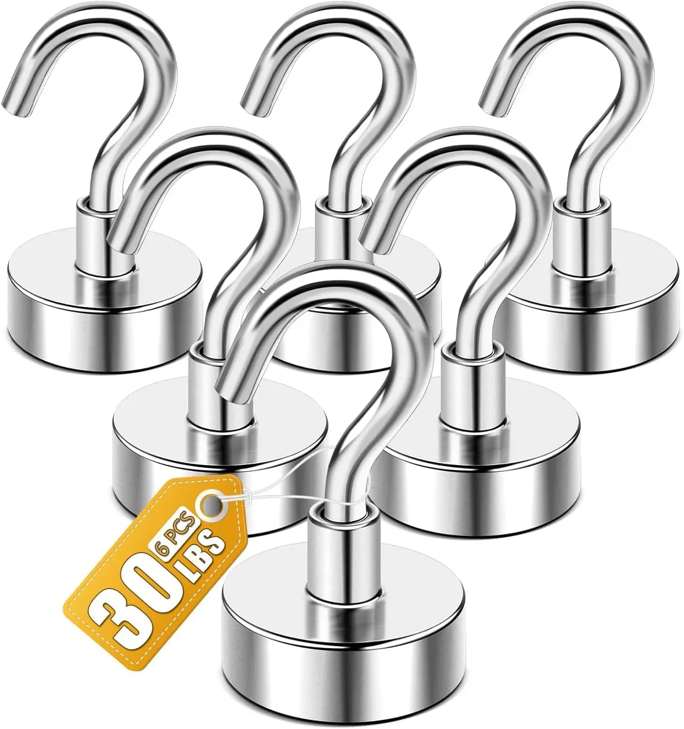 Magnetic Hooks 30lbs Heavy Duty Strong Magnets for Refrigerator Fridge Cruise Cabin Kitchen Home Easy to Assemble Wide
