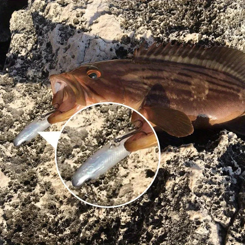 Realistic Soft Bait Lure Kit 5Pcs For Freshwater Fishing