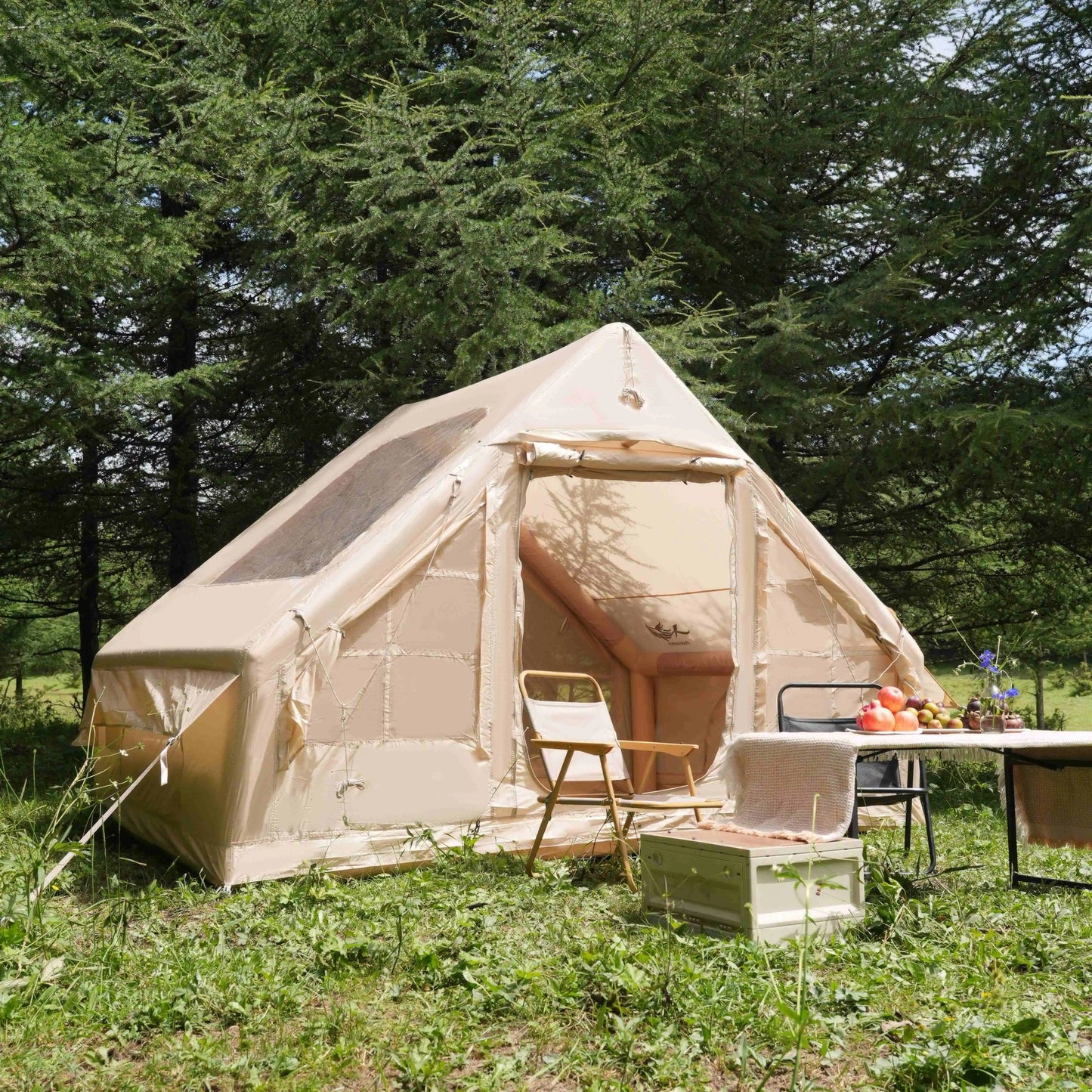 Pakicetus Inflatable Tent With Skylight Quick Setup Family Luxury Tent
