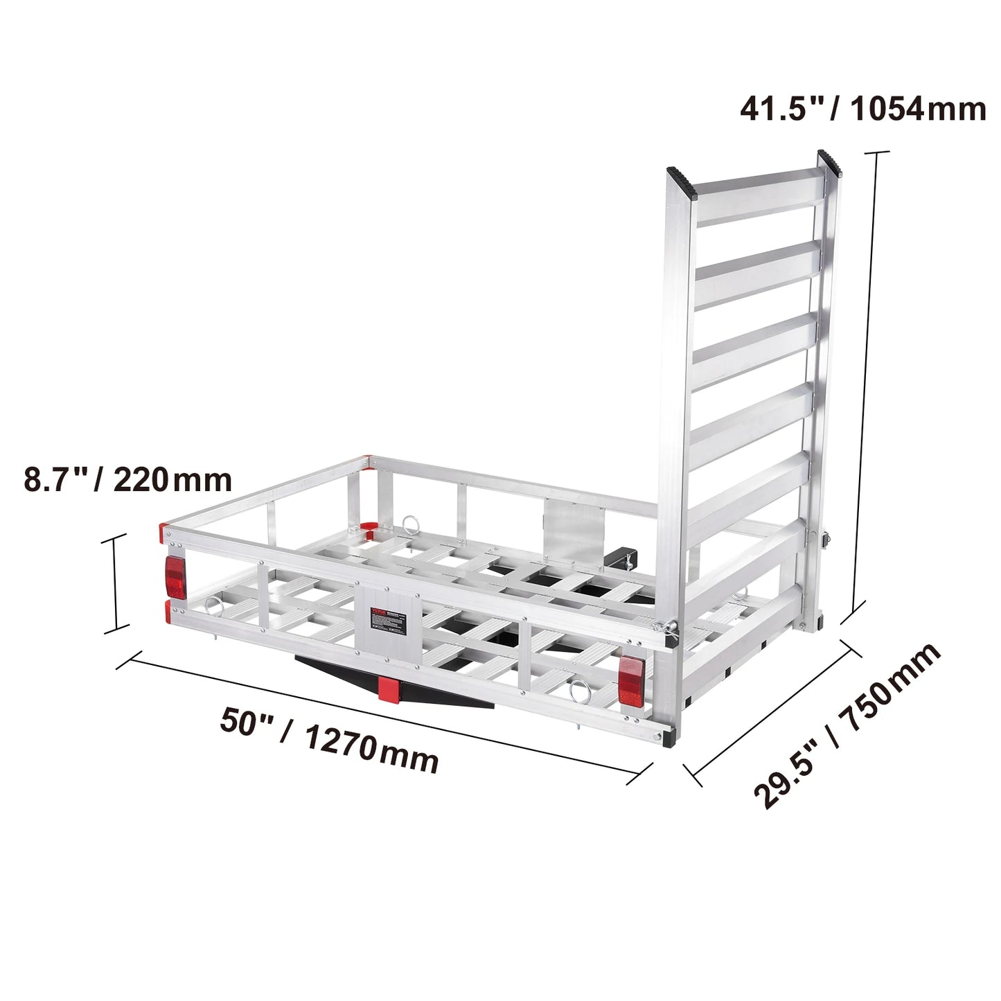 SucceBuy Aluminum Hitch Cargo Carrier Basket For Truck Camping