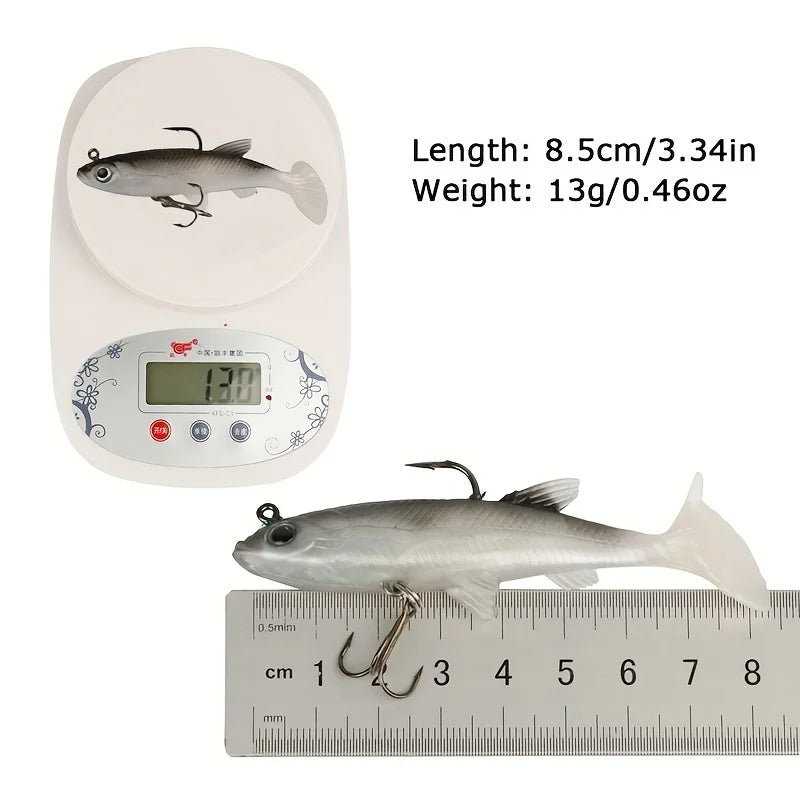 Realistic Soft Bait Lure Kit 5Pcs For Freshwater Fishing