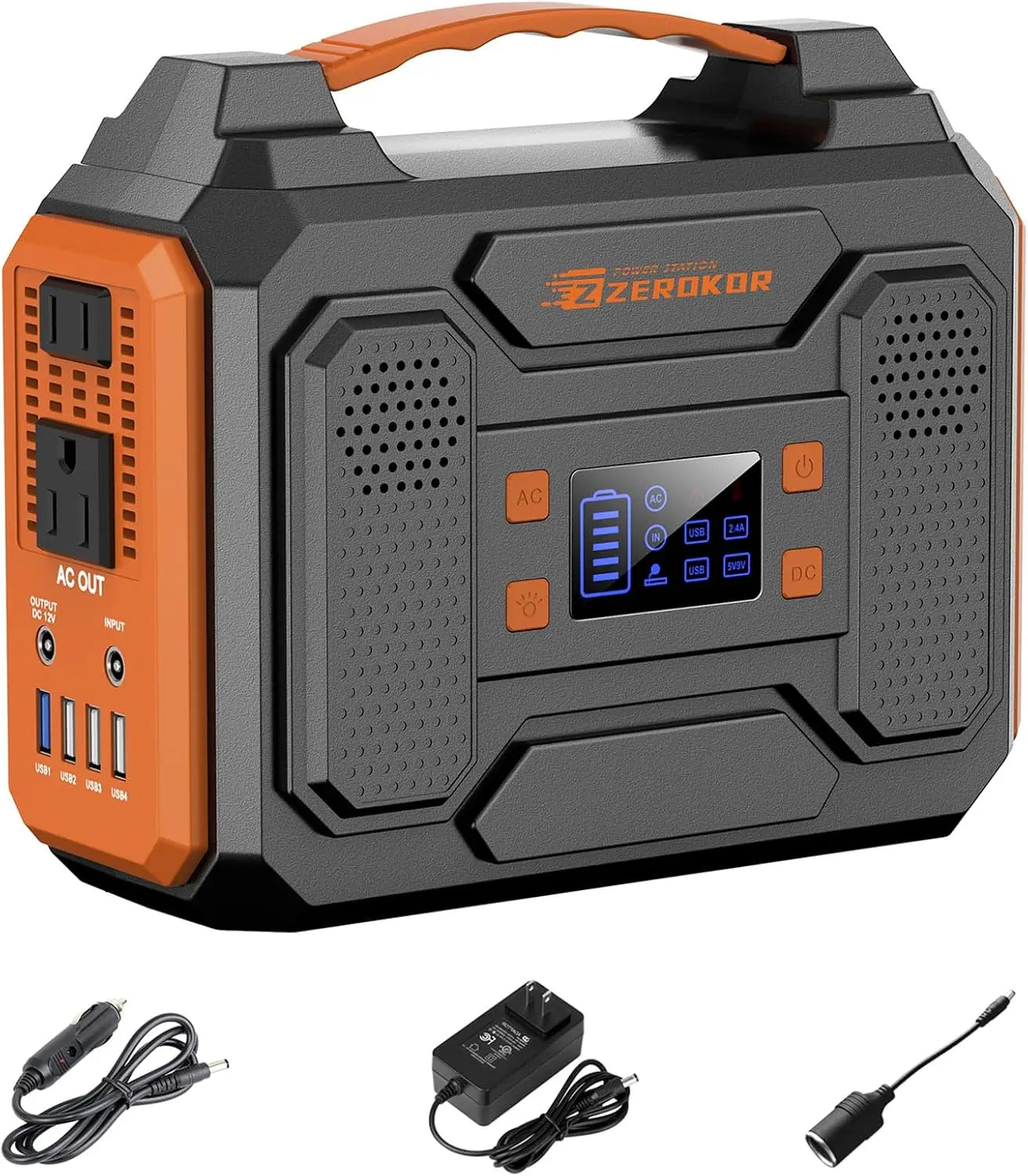 Portable Power Station 300W 280Wh Pure Sine USB Quick Charge