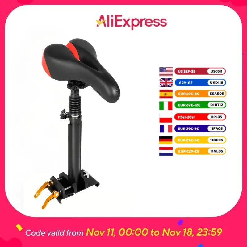 Adjustable Scooter Seat for Xiaomi M365 Folding Ergonomic PU Cushion