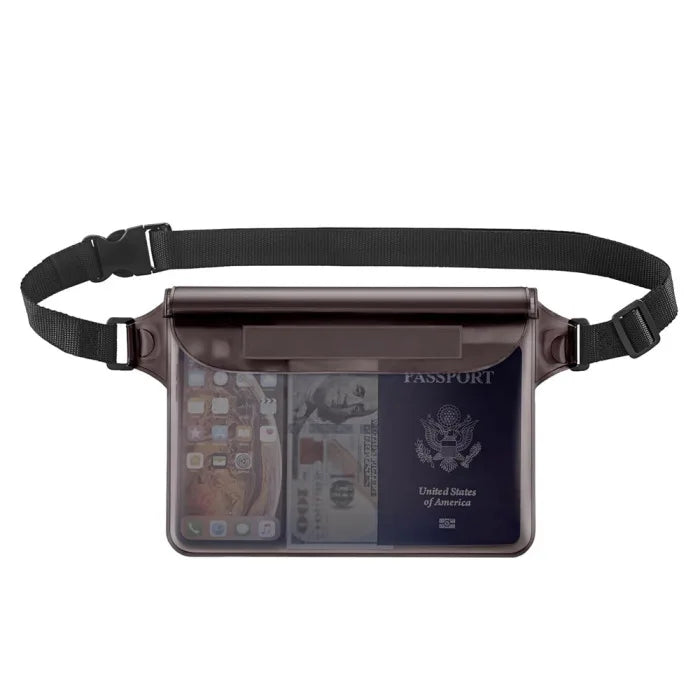 Waterproof Phone Pouch Portable Diving Waist Pack Adjustable Waist Strap Dry Bag for Beach Swimming Kayaking Boating Fishing