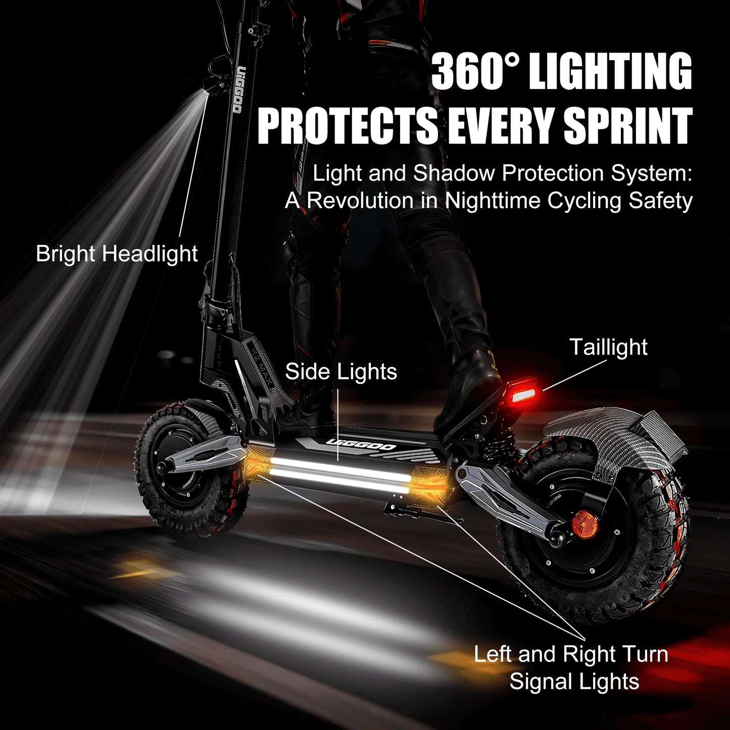 EOEOTWO Dual 4000W Electric Scooter 60V 27Ah