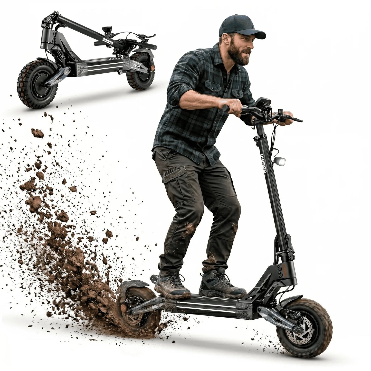 EOEOTWO Dual 4000W Electric Scooter 60V 27Ah