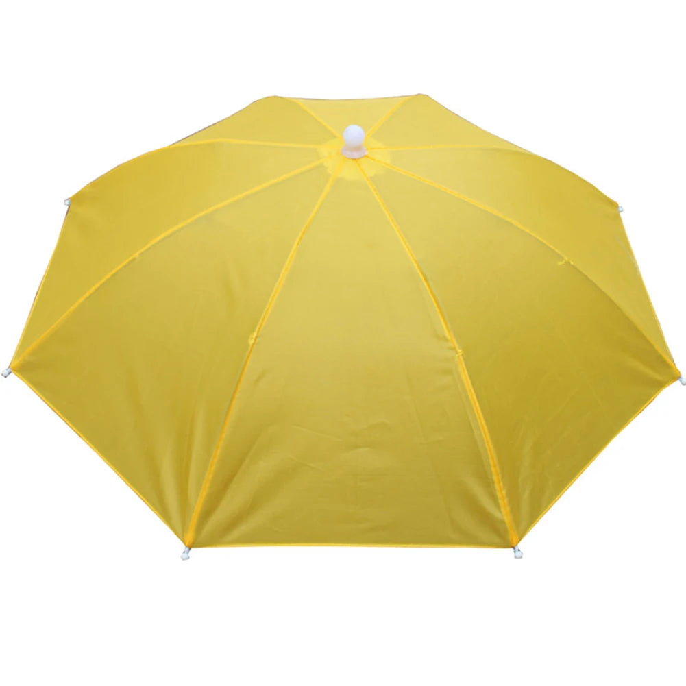 MOJOYCE Fishing Umbrella Hat Foldable Sun Shade Waterproof