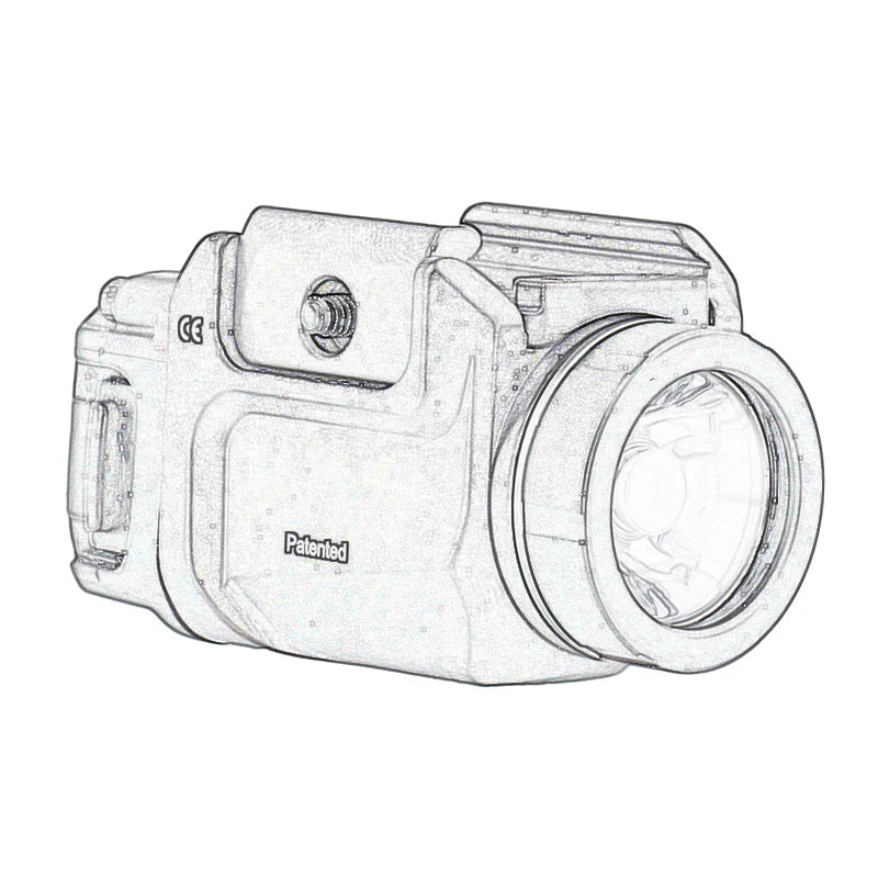 TR1 TR7 TR8 Outdoor Weapon Light 1000Lumen LED 20mm Rail