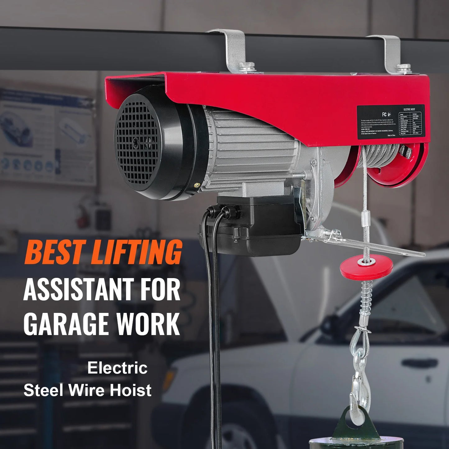 SucceBuy Electric Hoist With Wired And Wireless Remote Control
