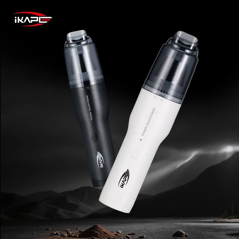 IKAPE Mini Vacuum Cleaner For Coffee Grounds Grinder Battery Barista Accessories Wireless Vacuum Cleaner For Car Handheld
