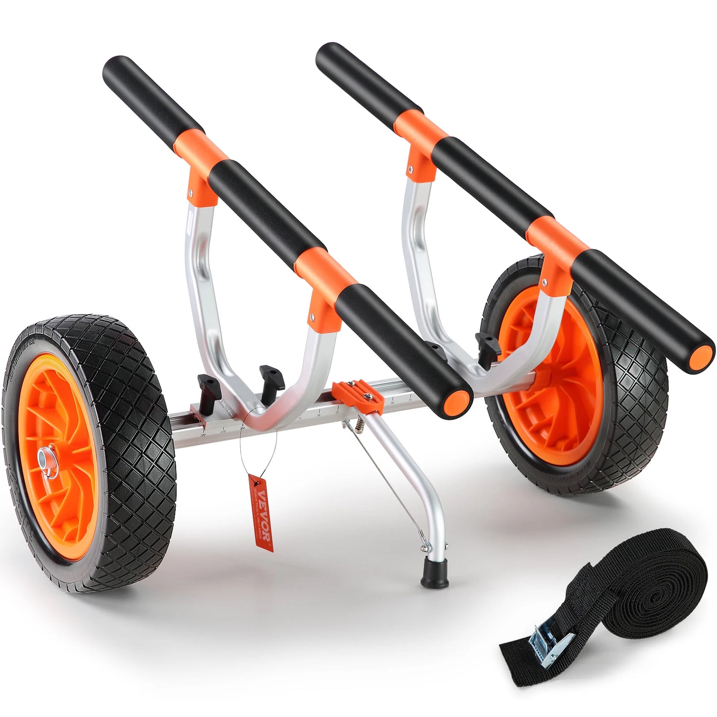 Kayak Cart Detachable Canoe Trolley With Solid PU Tires Aluminum
