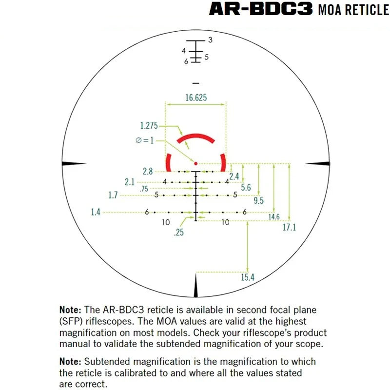 Original V*RT*X Optics St**ke E*gle 1-8X24 Second Focal Plane(SFP) Riflescope AR-BDC3 Reticle Waterproof/Shock Resistant