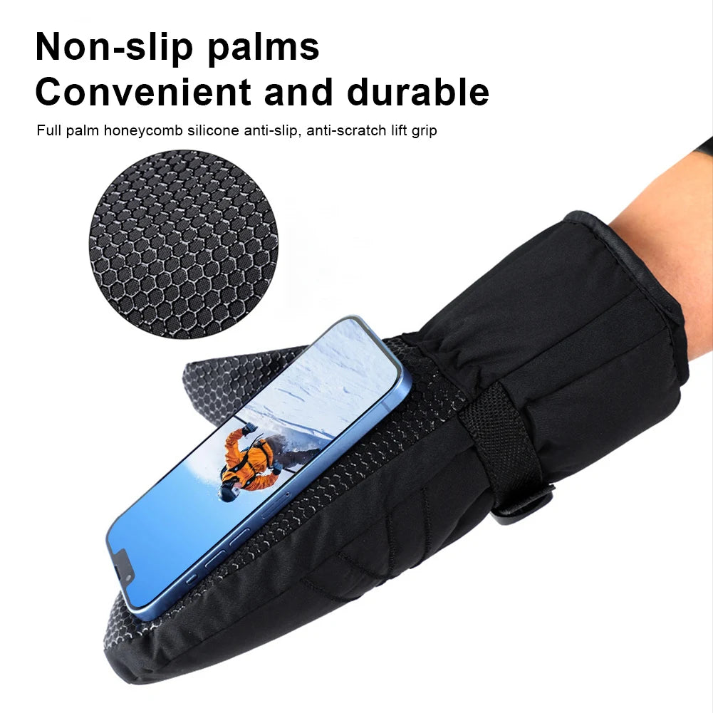 Winter Ski Gloves Windproof Winter Gloves Thermal Cycling Mittens Snowboard Gloves Cold Weather Gloves Xmas Gifts for Men Women