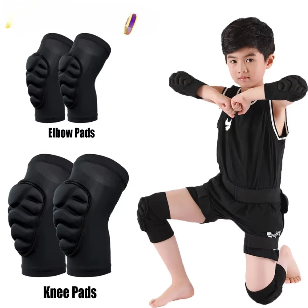 WRESTTOP Kids Knee Pads And Elbow Compression Sleeves Protective Gear