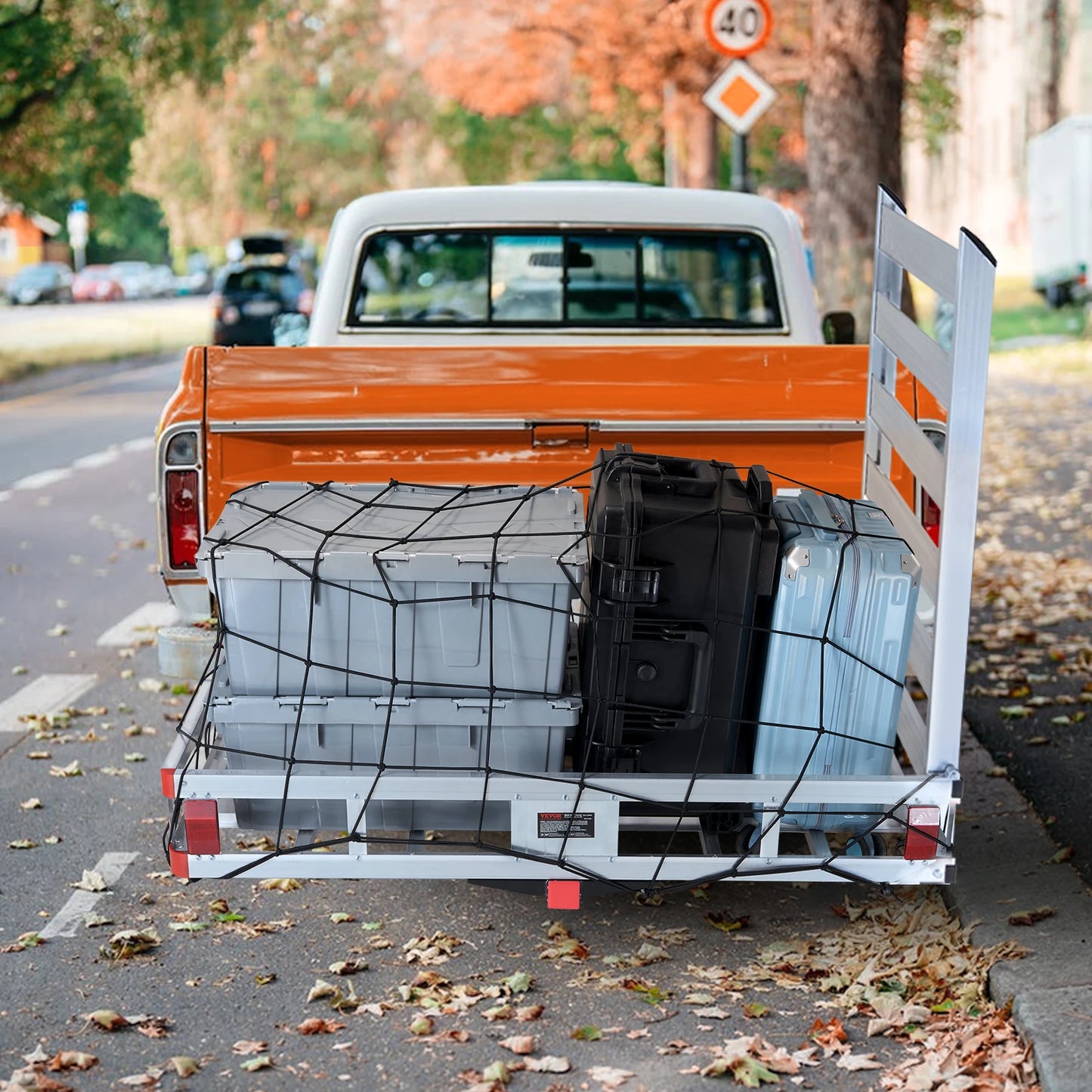SucceBuy Aluminum Hitch Cargo Carrier Basket For Truck Camping