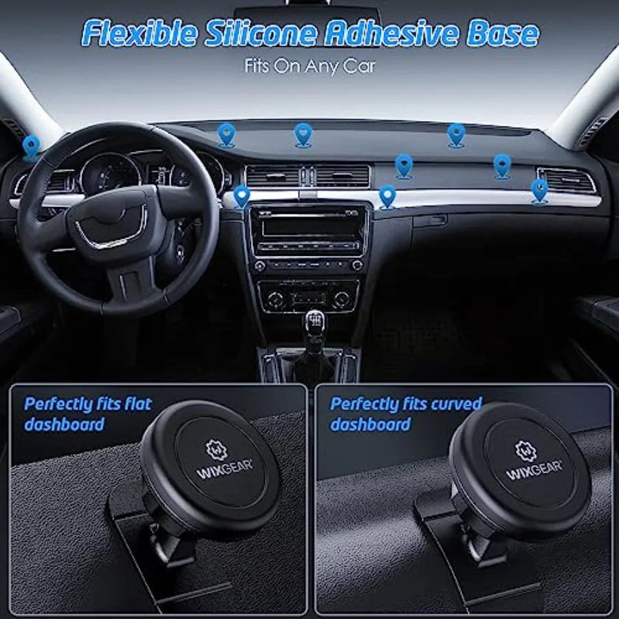 Universal Magnetic Car Mount For Dashboard Phone Holder 2Pack