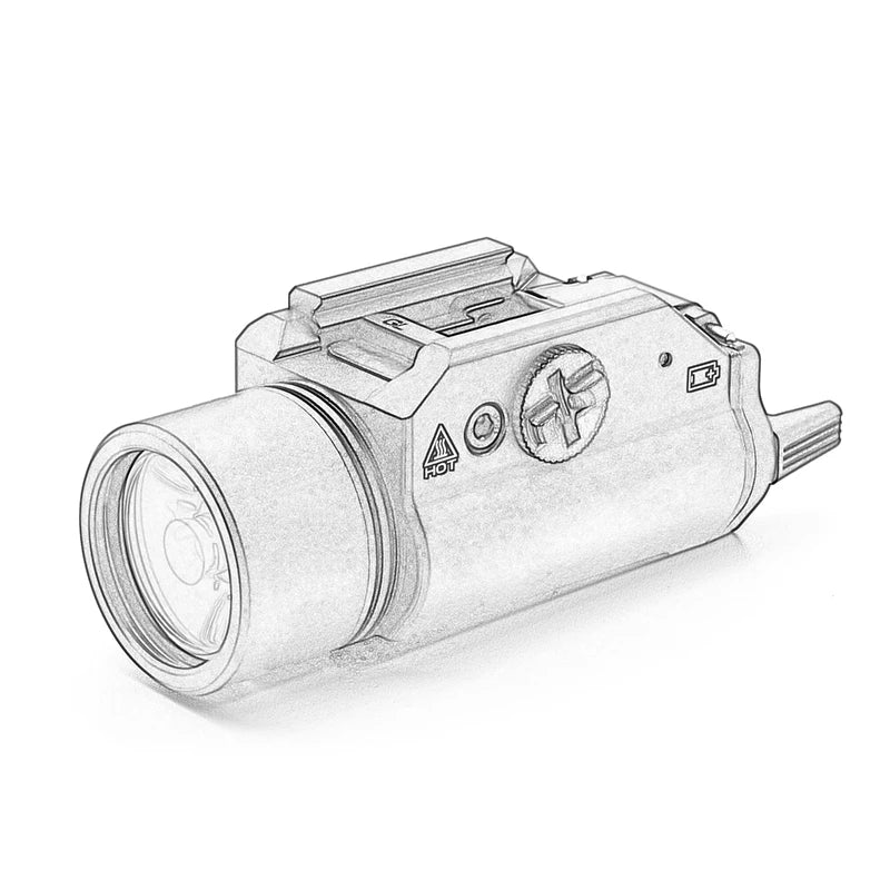TR1 TR7 TR8 Outdoor Weapon Light 1000Lumen LED 20mm Rail